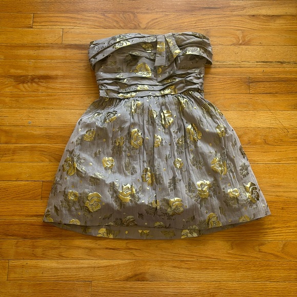 JUICY COUTURE Grey Strapless Draw String Dress main image 1